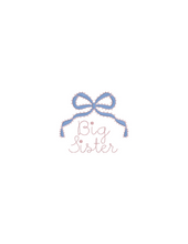 Load image into Gallery viewer, Big Sister with Picot Trim Bow
